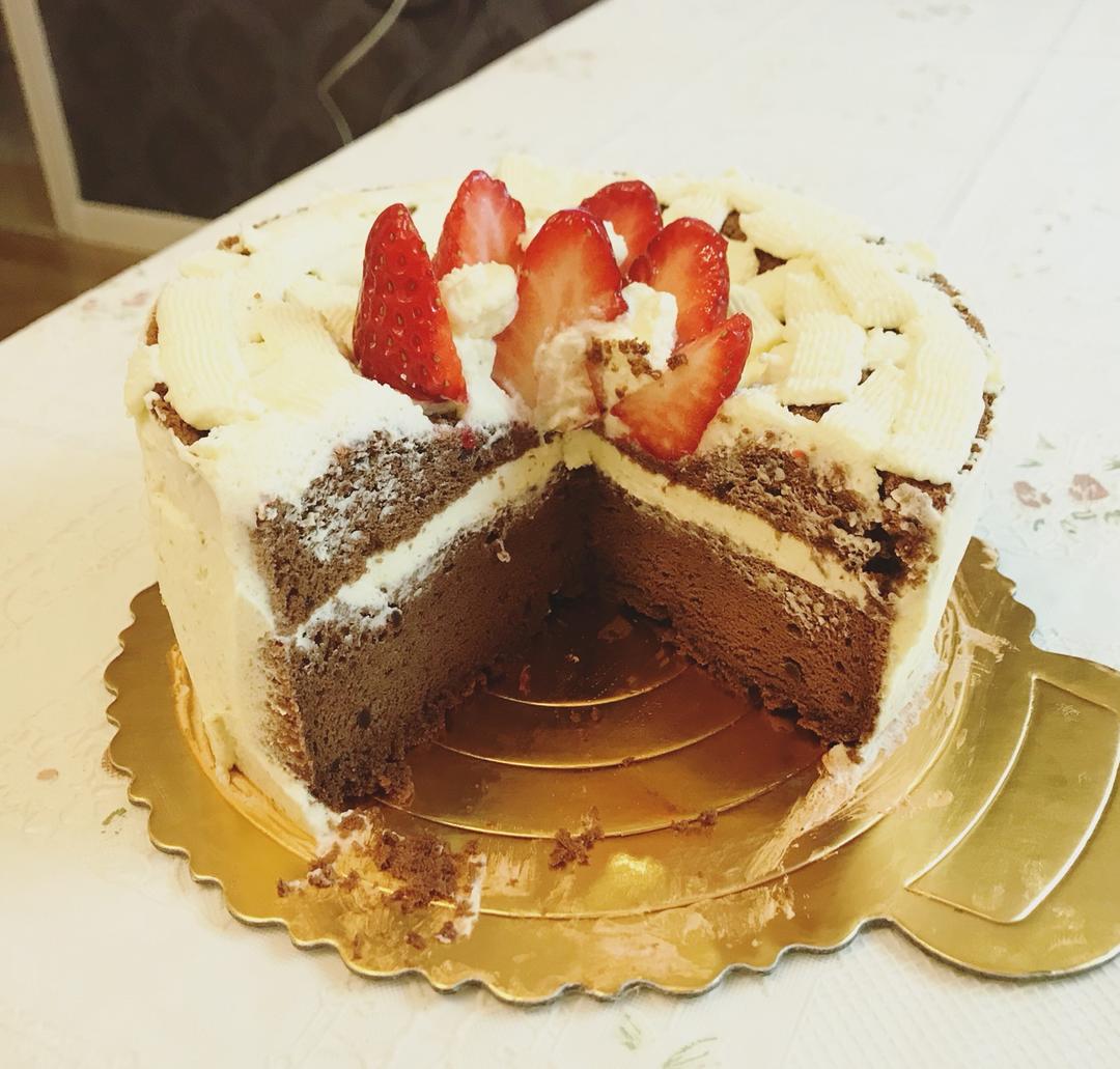 《Tinrry+》戚风蛋糕（6寸配方）（基础、超详细教程）