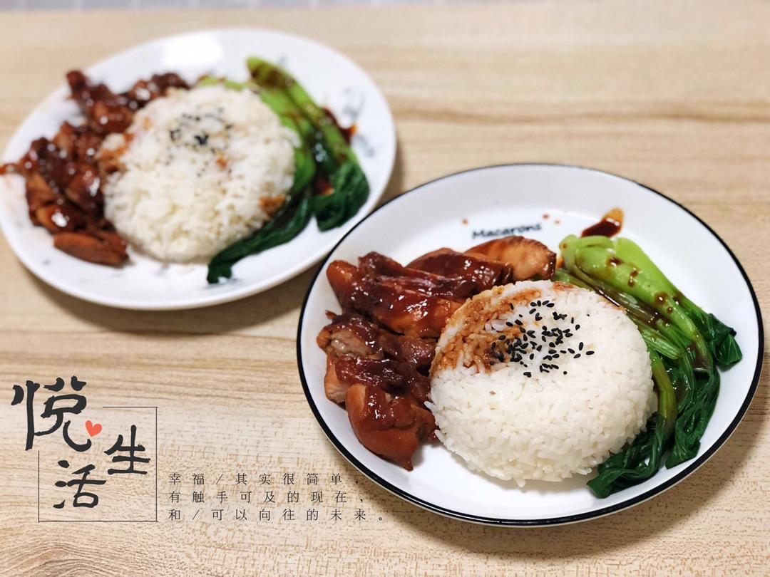 照烧鸡腿饭