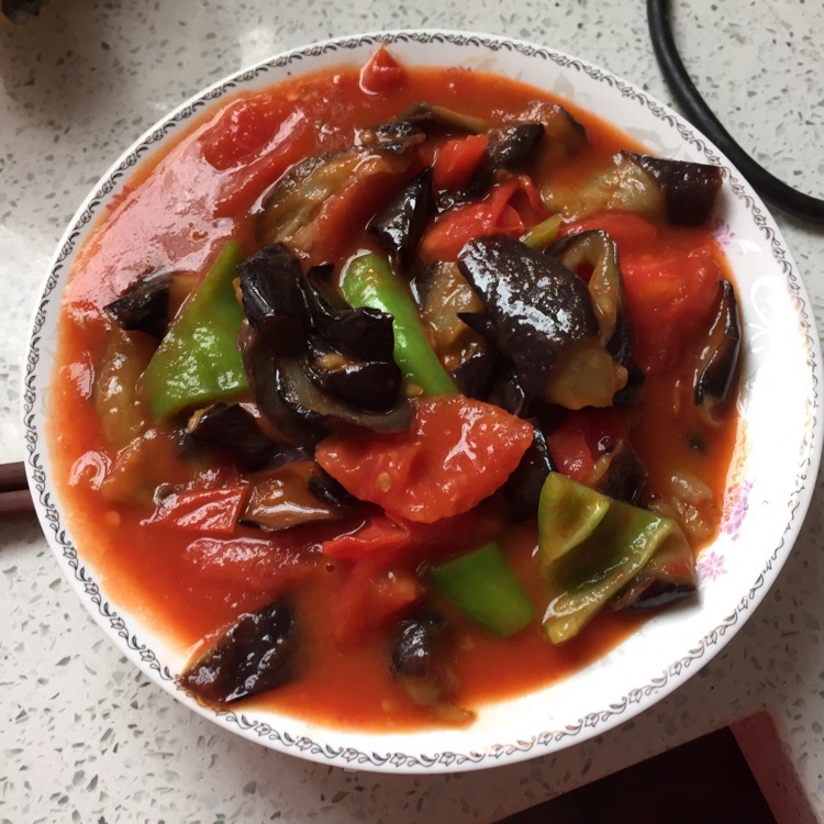 西红柿烧茄子
