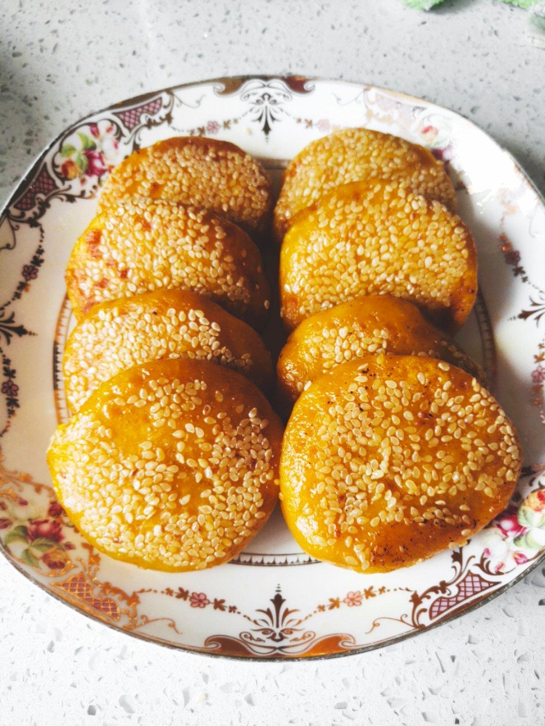 南瓜馅儿的南瓜饼