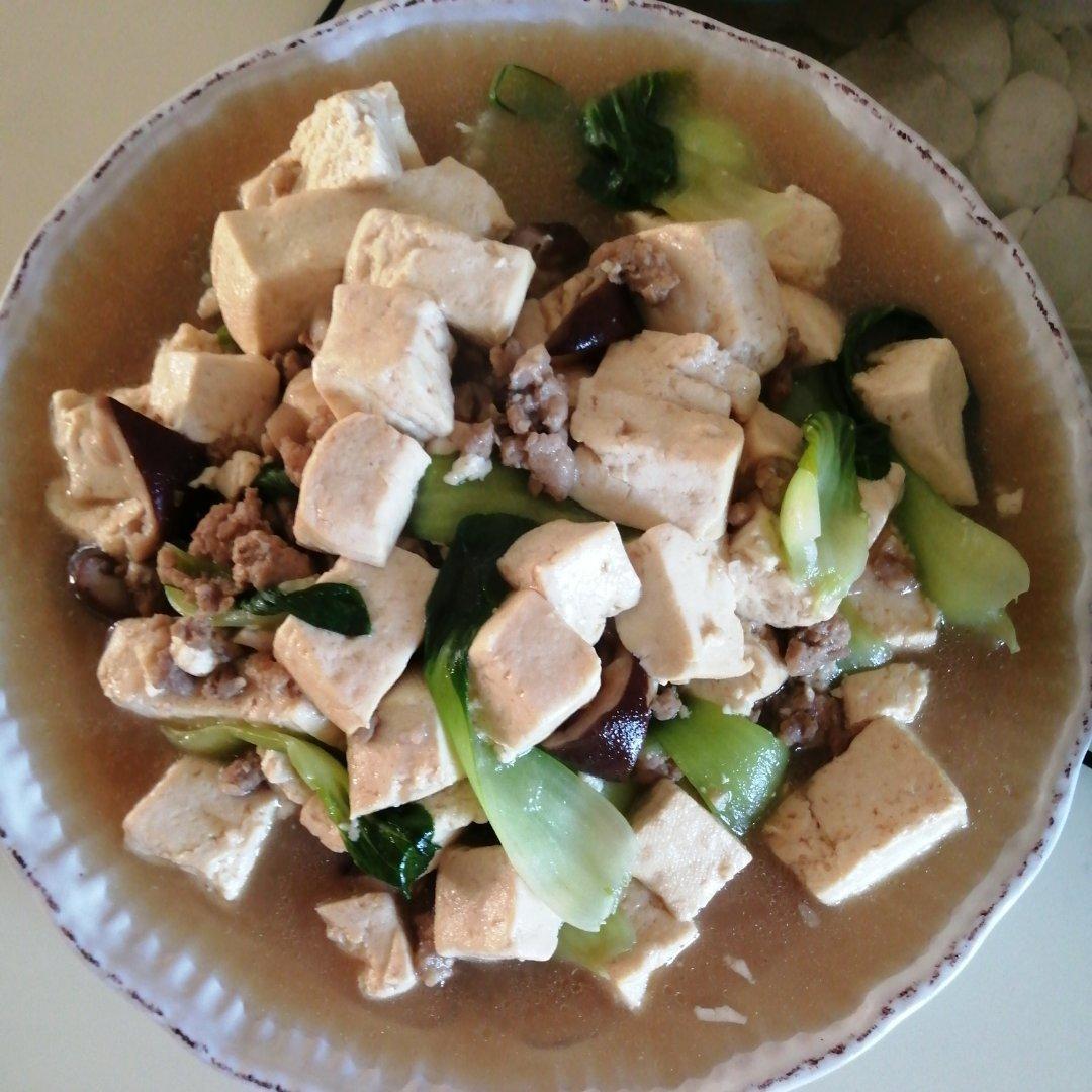 超级下饭的香菇肉沫豆腐