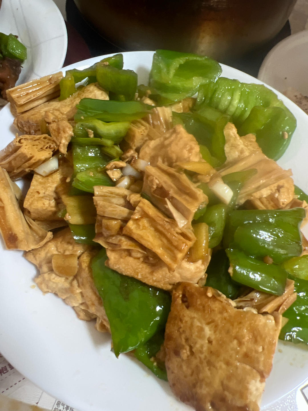 青椒炒豆腐