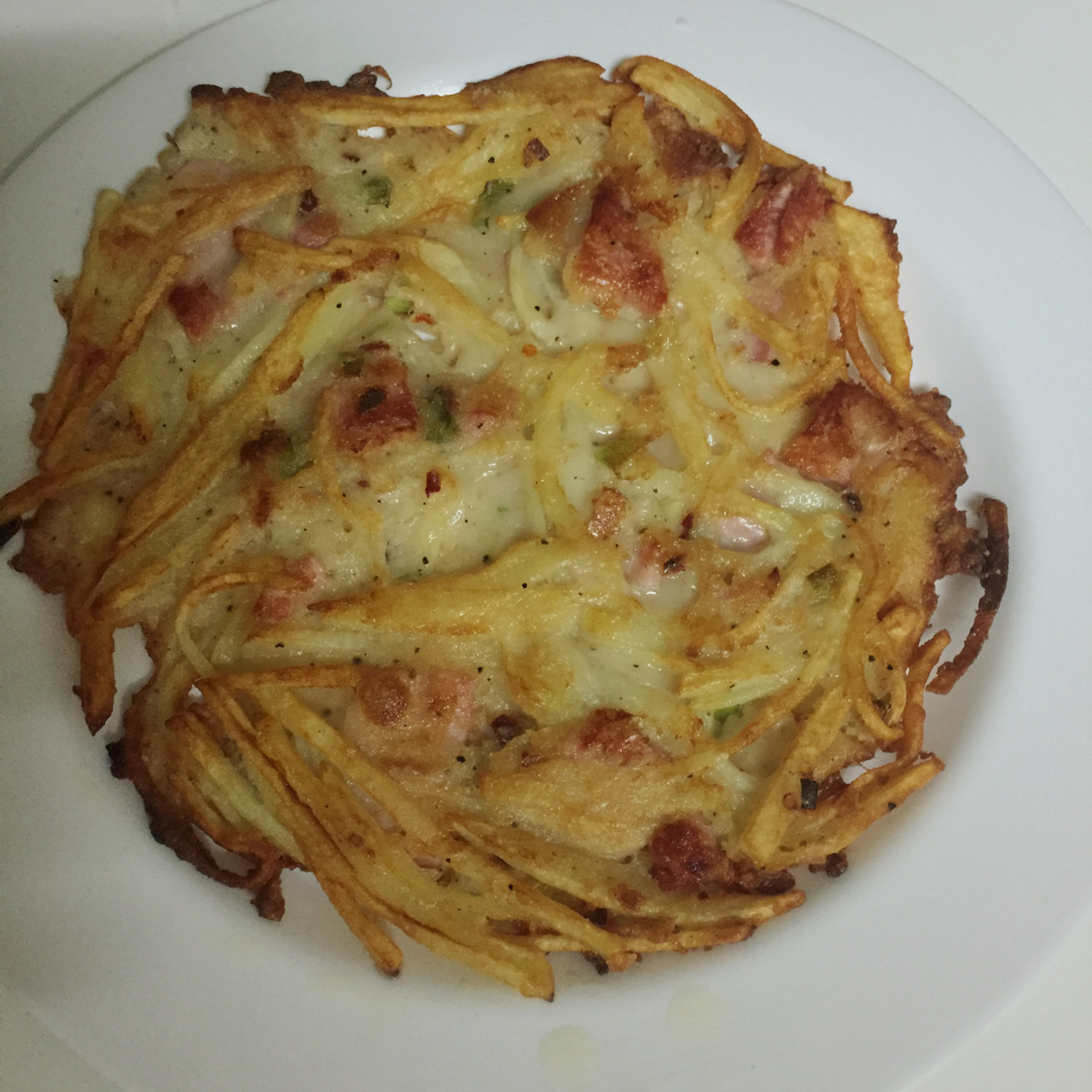 香煎土豆丝鸡蛋饼