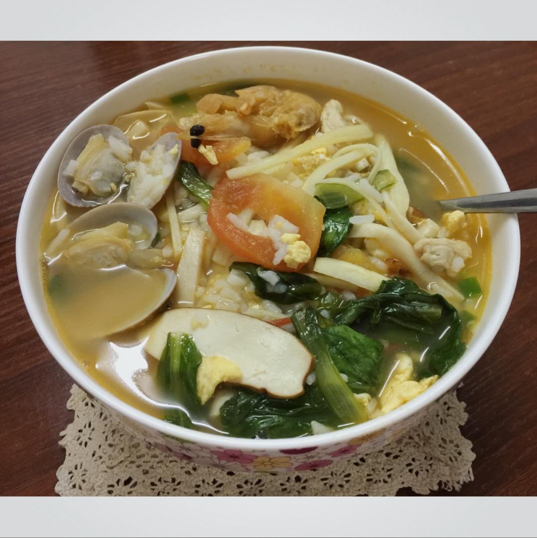 爱吃的徐慢慢分享作品晚餐612016年10月18日三鲜菜泡饭#晚餐61