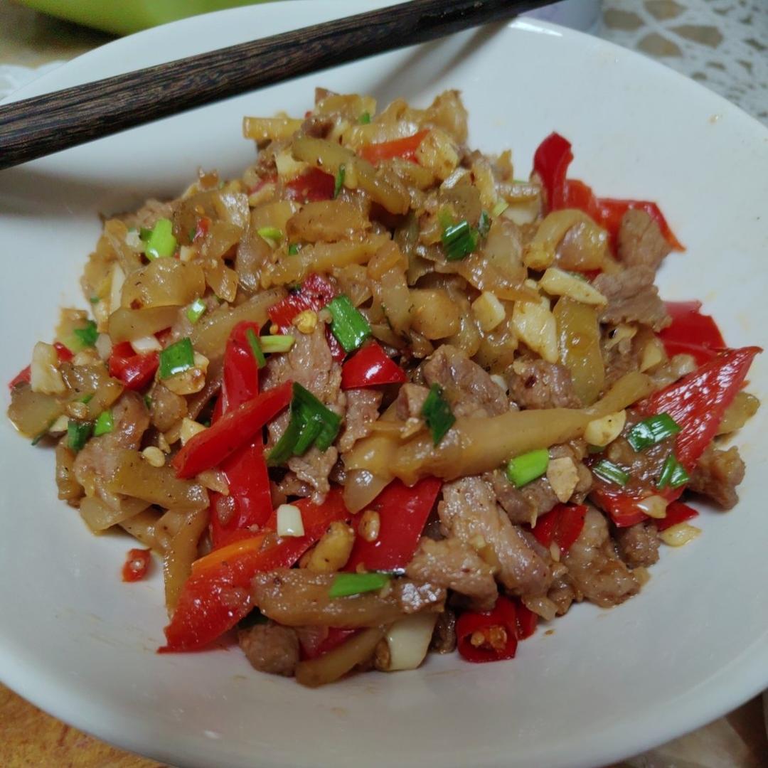 青椒榨菜肉丝（超详细，好吃到没朋友）