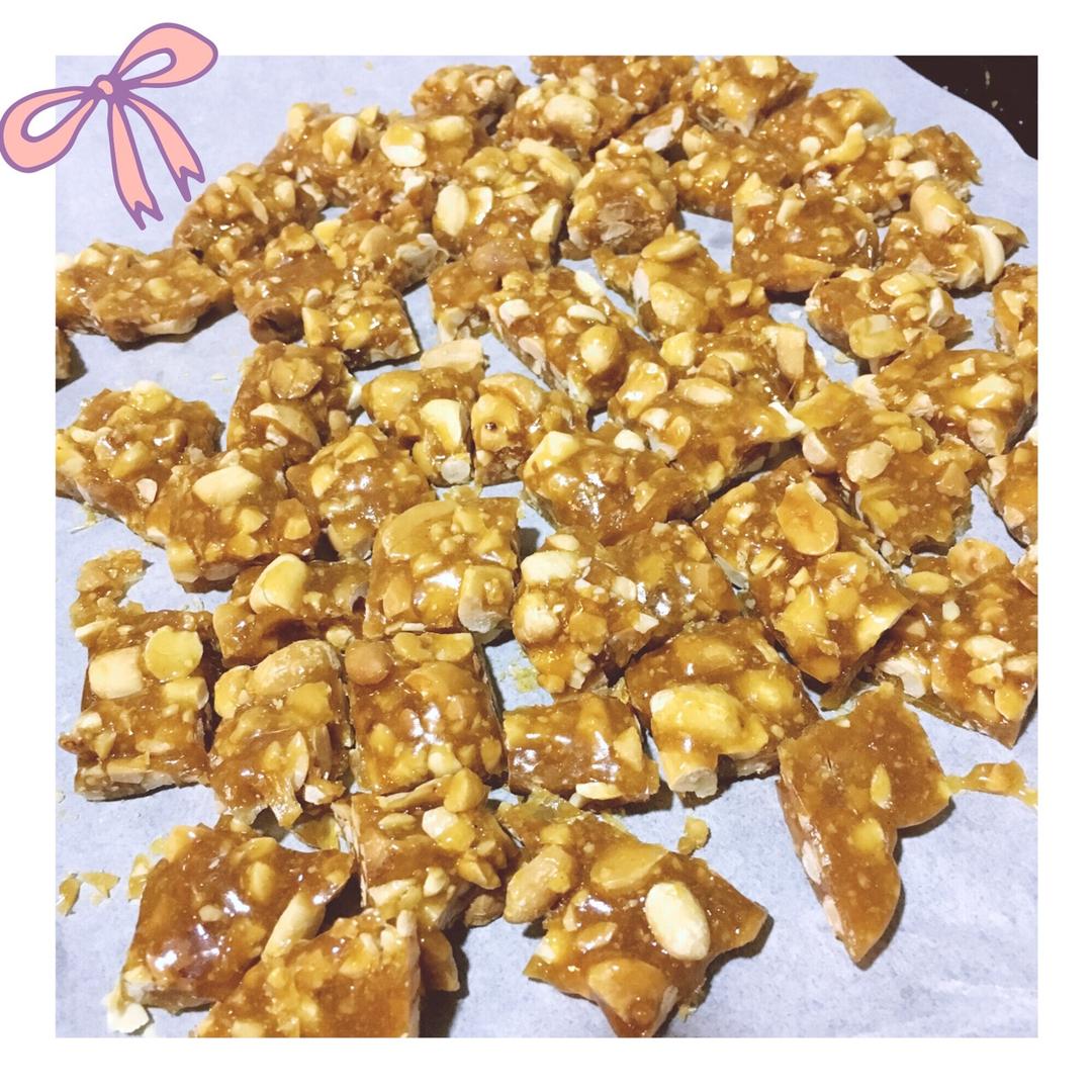 无水无油香脆花生糖