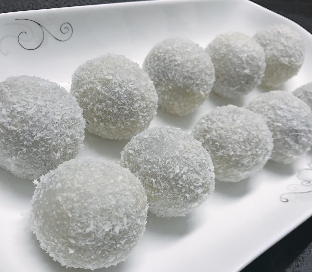 给自己的减肥餐-紫薯糯米糍