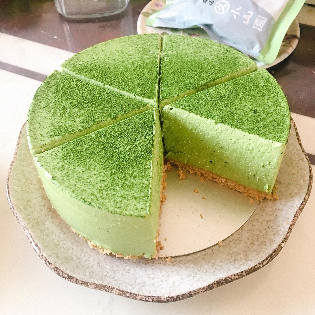 hola_estrella做的抹茶冻芝士蛋糕