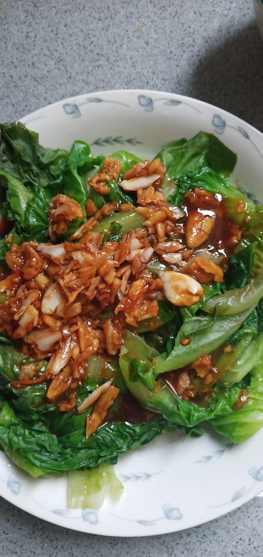 超级好吃低脂低热量的～蚝油生菜