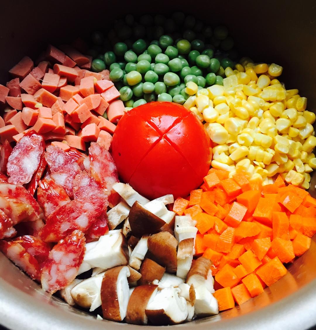 香菇腊肉饭