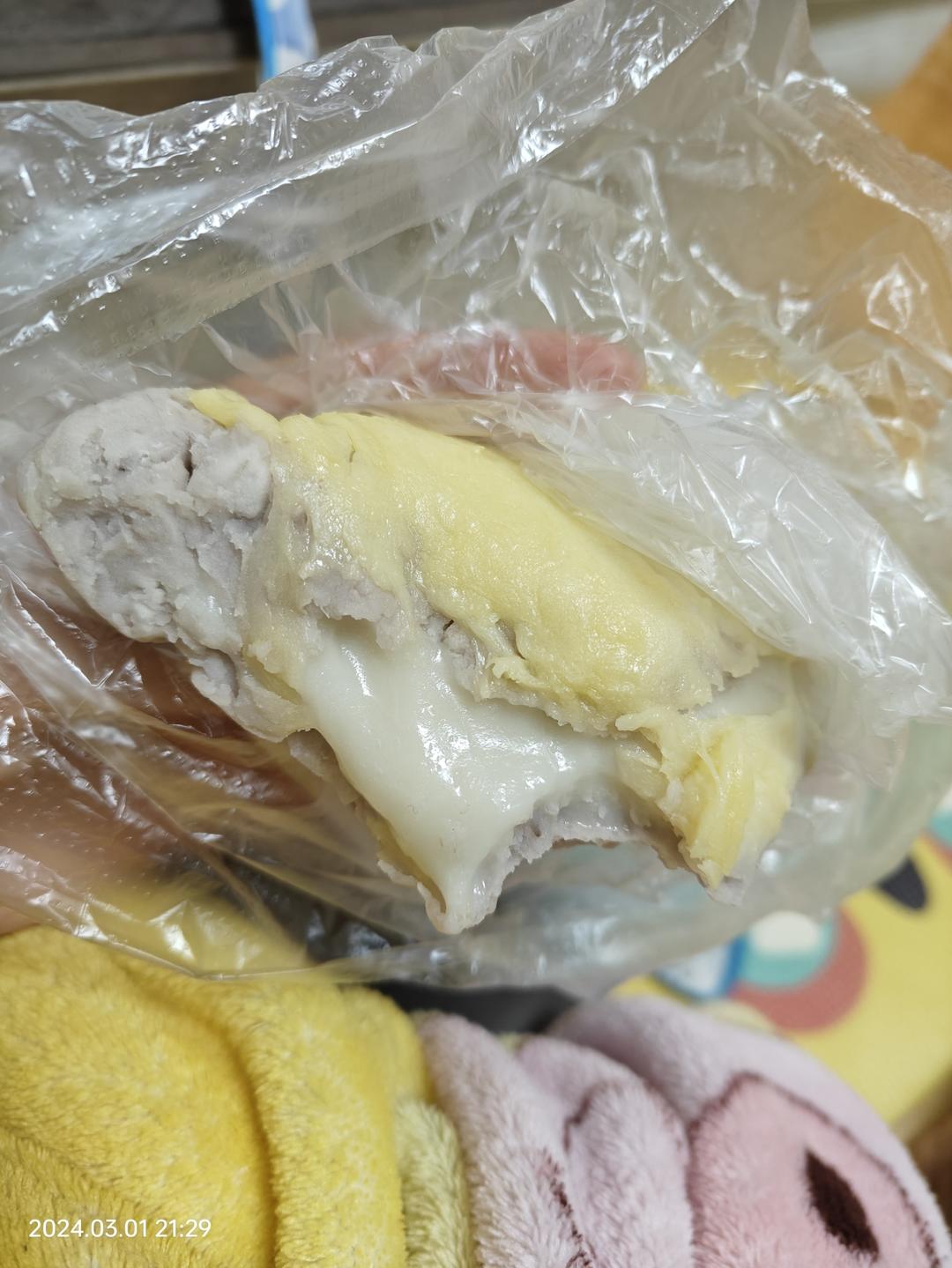 拉丝麻薯隔夜冷藏不变硬的实验成功，三夜依然拉丝