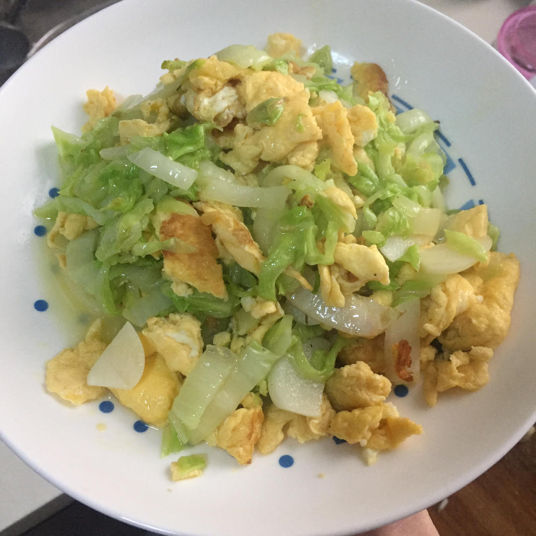 felicia然然呀做的鸡蛋炒白菜