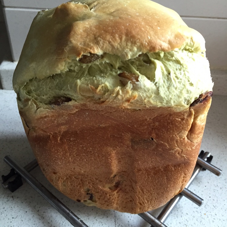 抹茶葡萄干吐司（面包机版）