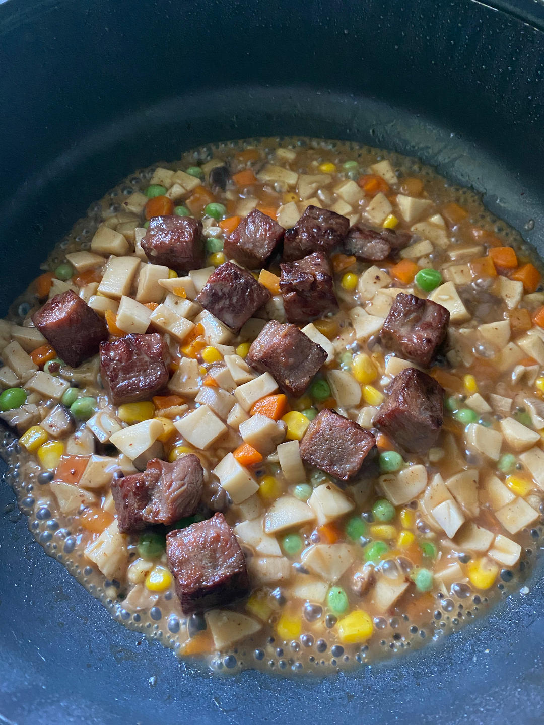 🐂杏鲍菇彩椒炒牛仔粒🐂—色彩缤纷❗️好滋味好好吃❗️