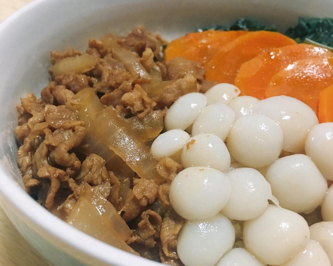 Baby时蔬肥牛饭的做法