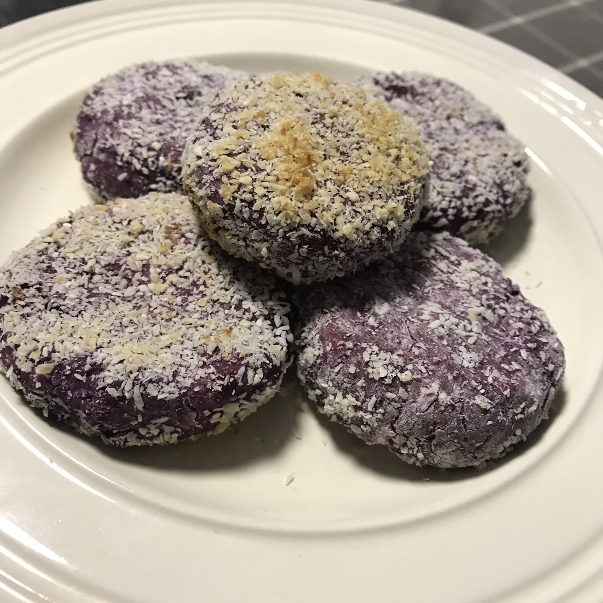 烤箱版紫薯饼（红薯饼）