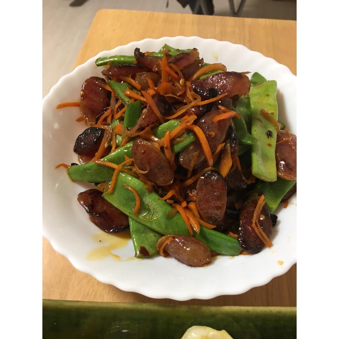 豆角香肠