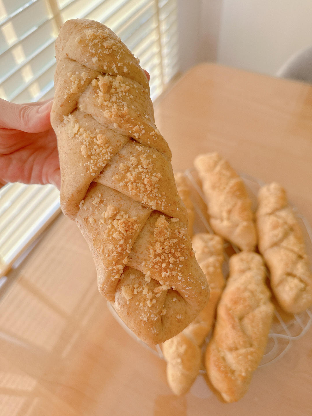 葡萄干奶酥辫子面包——低卡烘焙