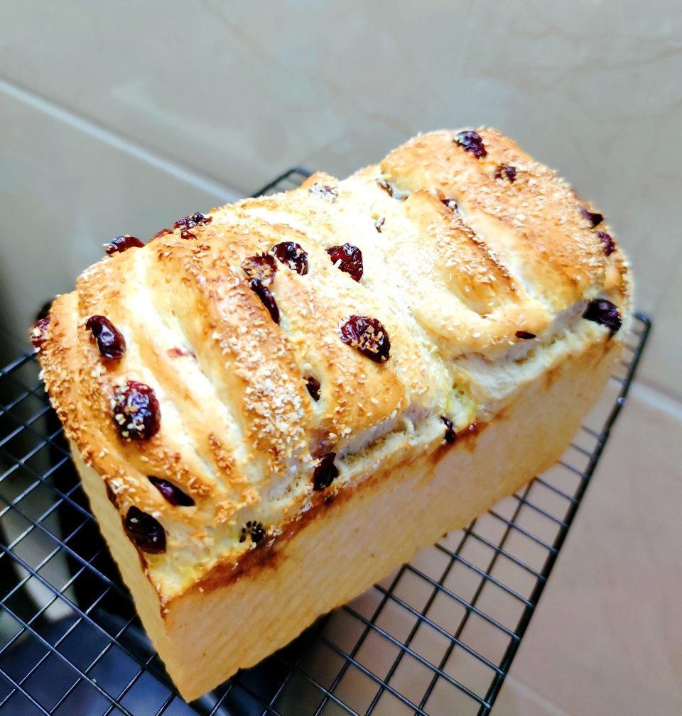 蔓越莓奶香全麦吐司🍞
