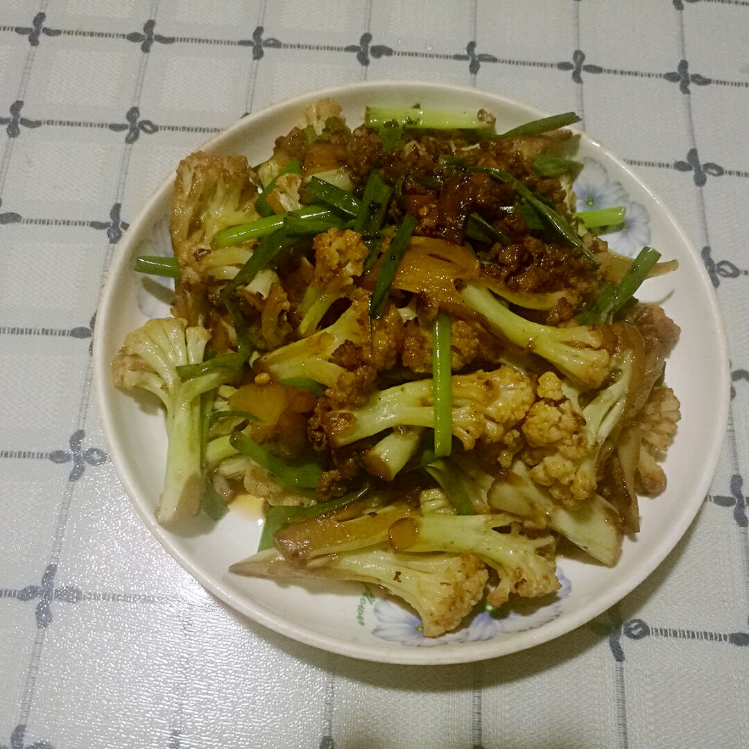 肉末香锅花菜
