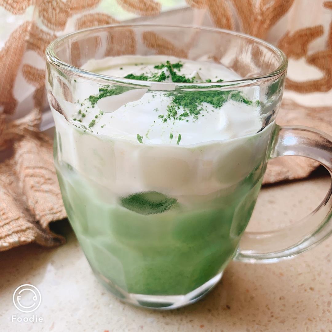 咸奶盖冰抹茶拿铁