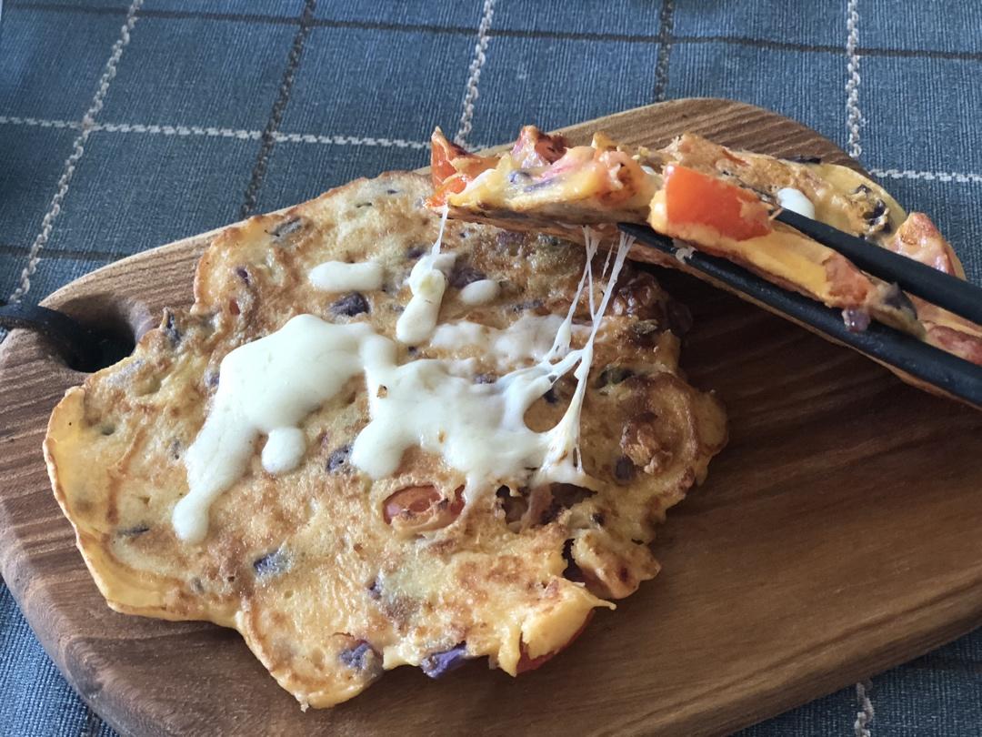 快手芝士蔬菜饼