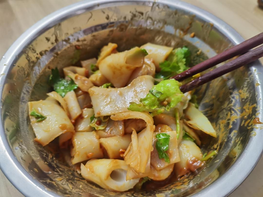 自制面筋，凉皮