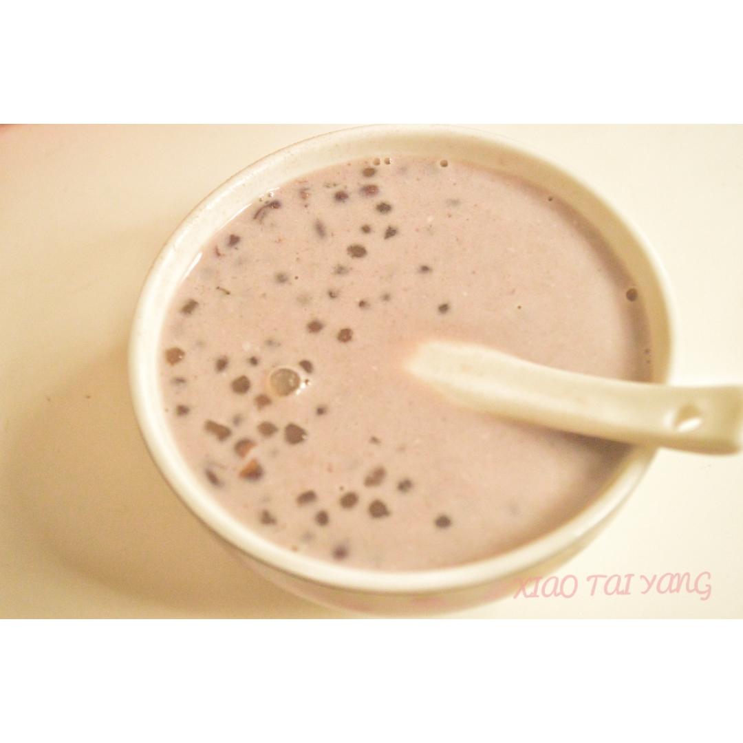 红豆牛奶西米露