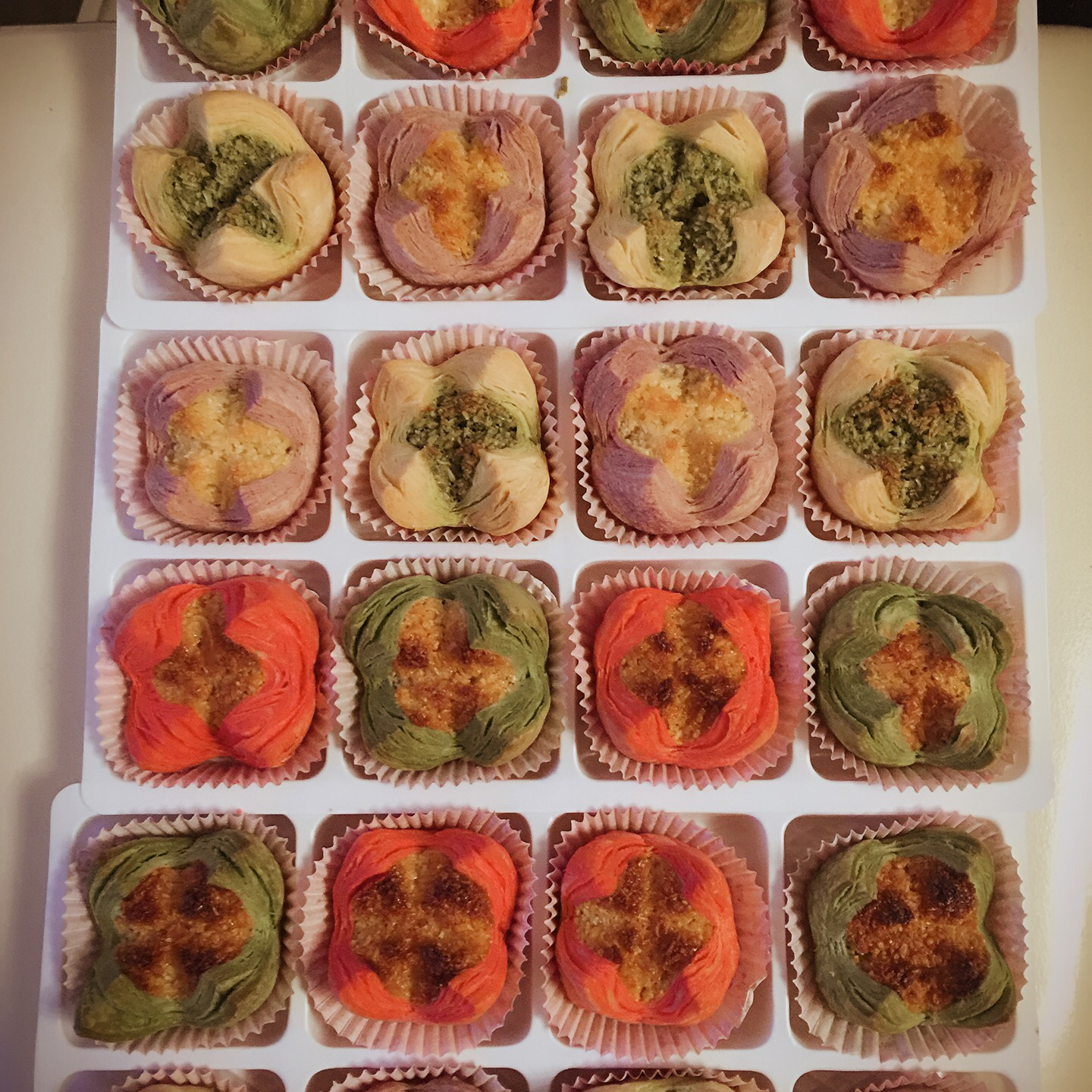 花开富贵之四种口味的椰蓉开口酥