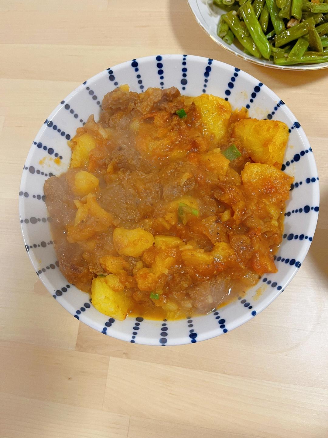 被爸爸外婆连说好吃好吃的番茄土豆炖牛腱子