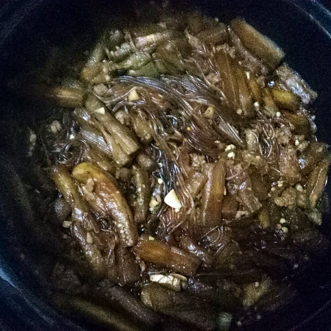 肉末茄子粉丝煲