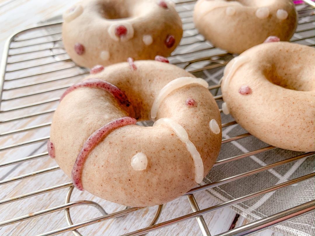 黑小麦馒头甜甜圈不用模具