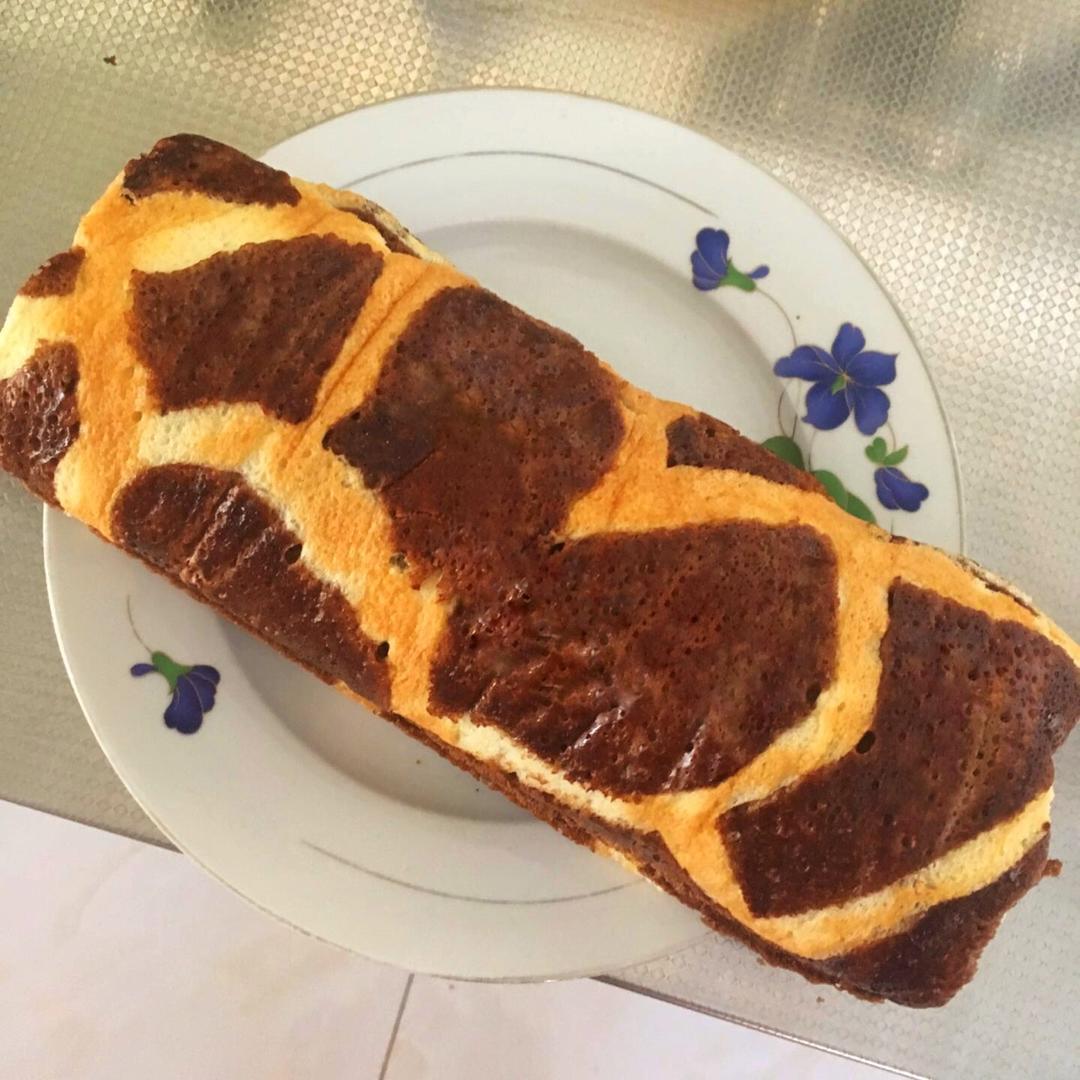 长颈鹿蛋糕卷（可可粉版）