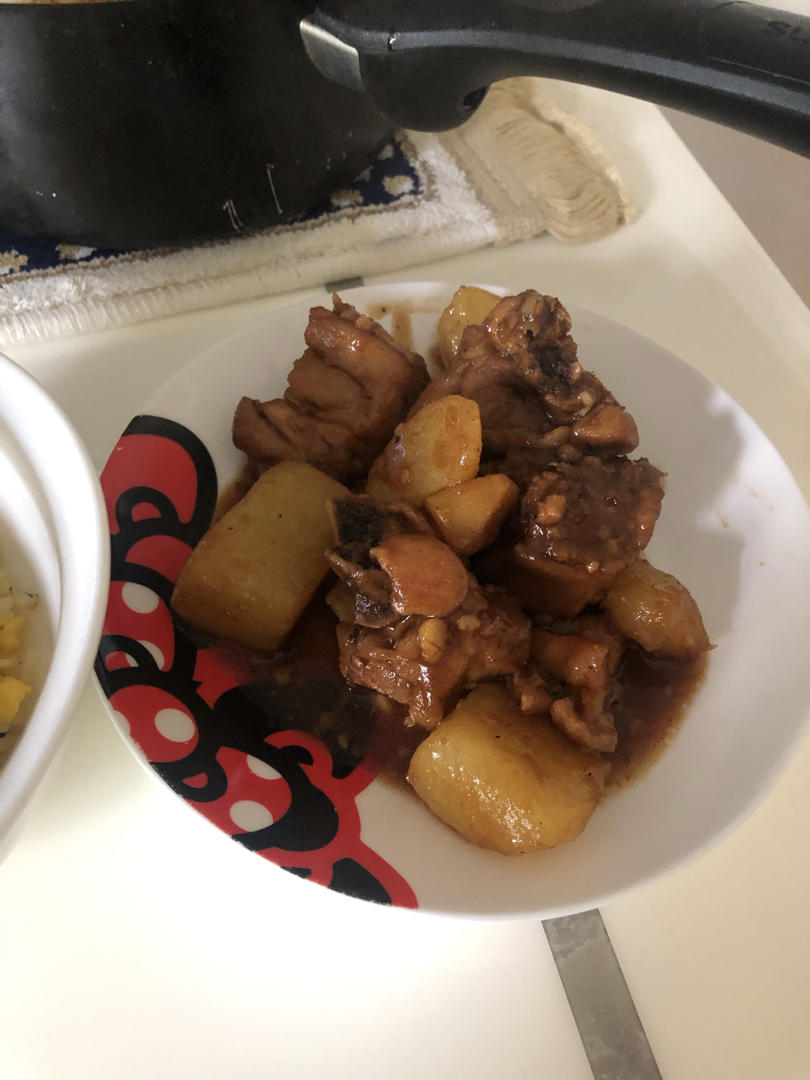 超好吃简单啤酒土豆香菇鸡块