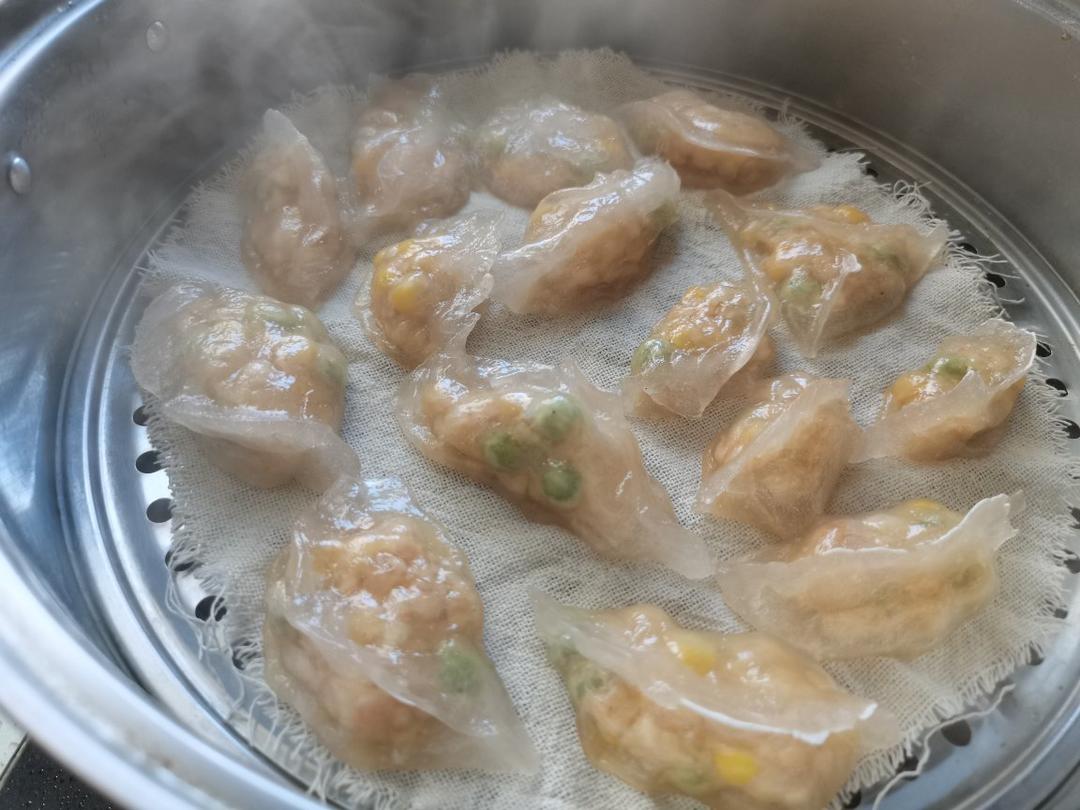 落雨为江南做的简单水晶饺子皮木薯粉