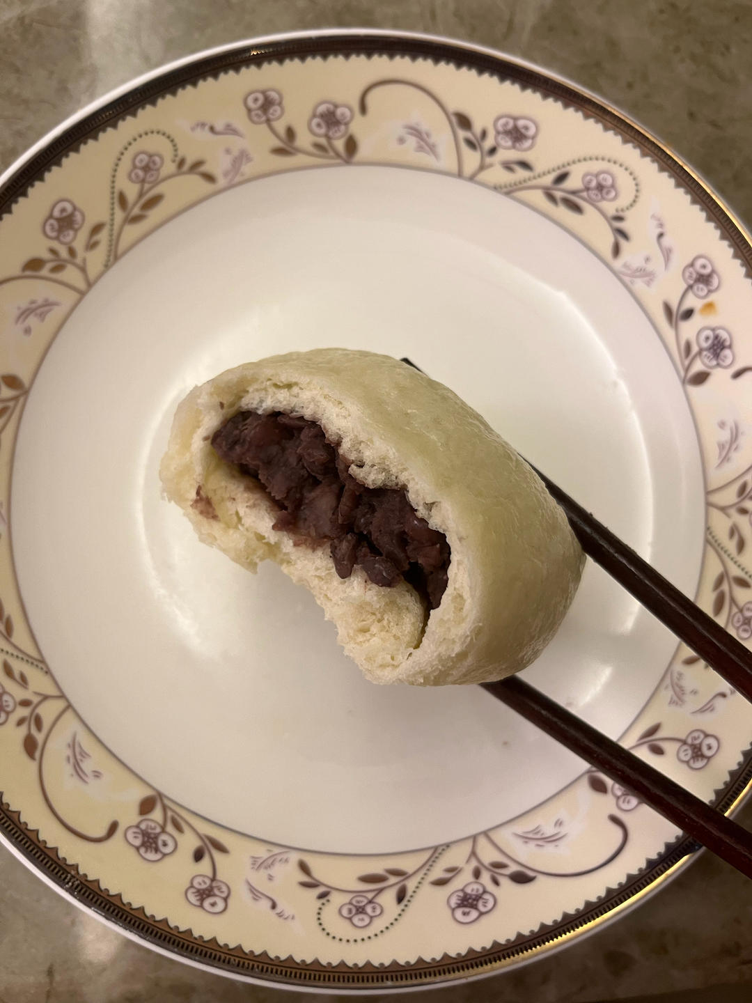 超好吃有豆豆的豆沙包，一次发酵（红豆包）