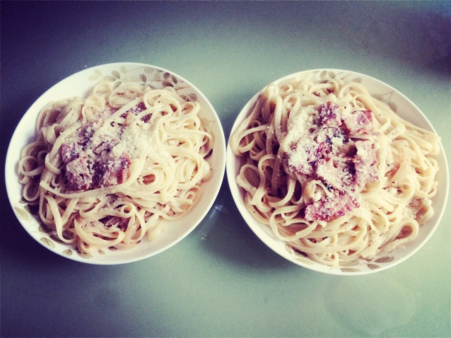 超简单的奶汁培根意面Carbonara