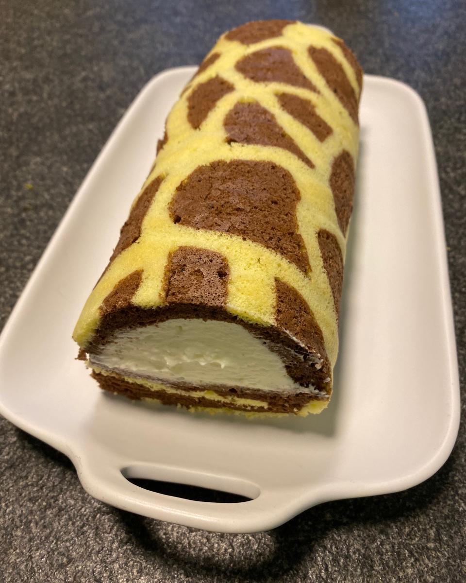 超萌长颈鹿蛋糕卷
