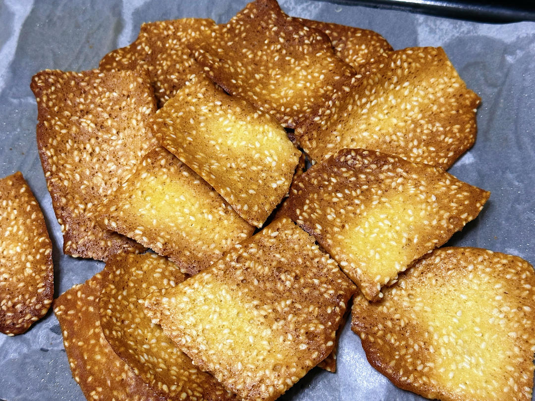 芝麻薄脆～香脆可口，大人小孩都喜欢