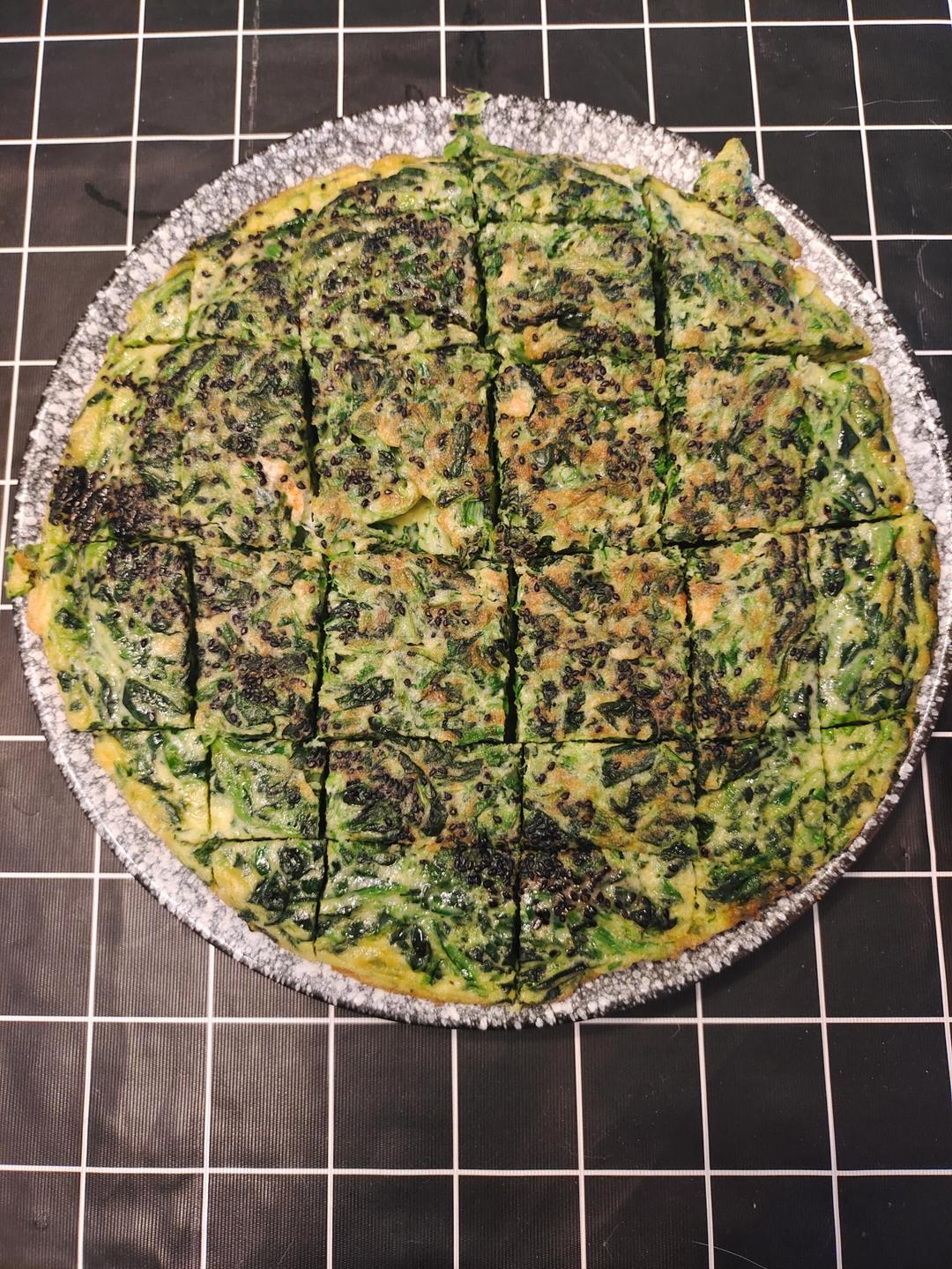 菠菜鸡蛋小方