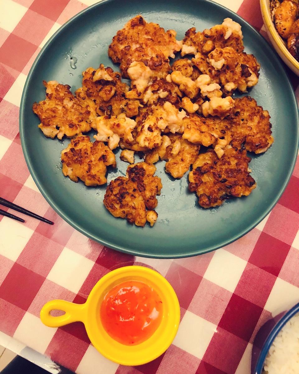 自制虾饼