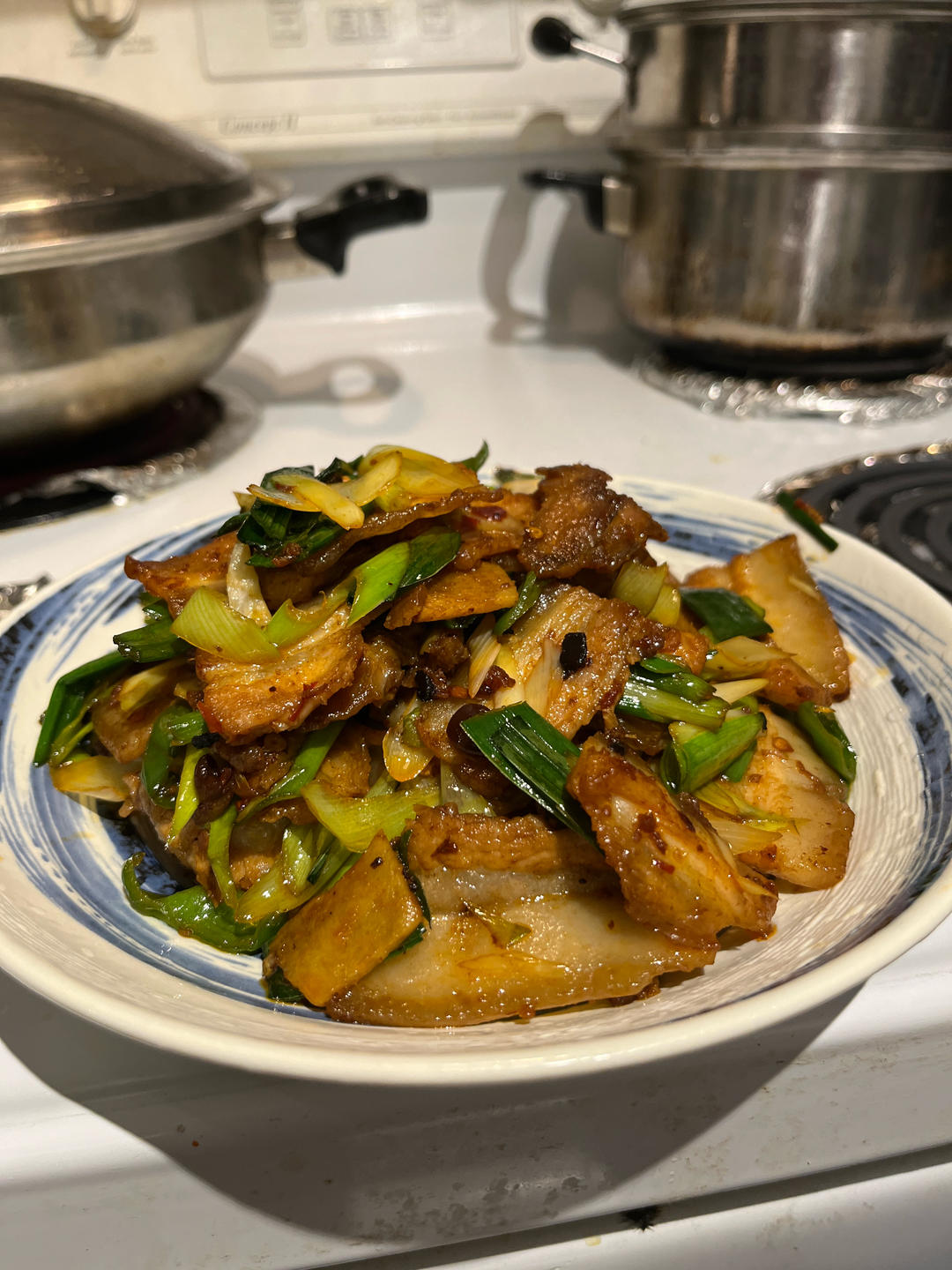 蒜苗回锅肉——经典川菜