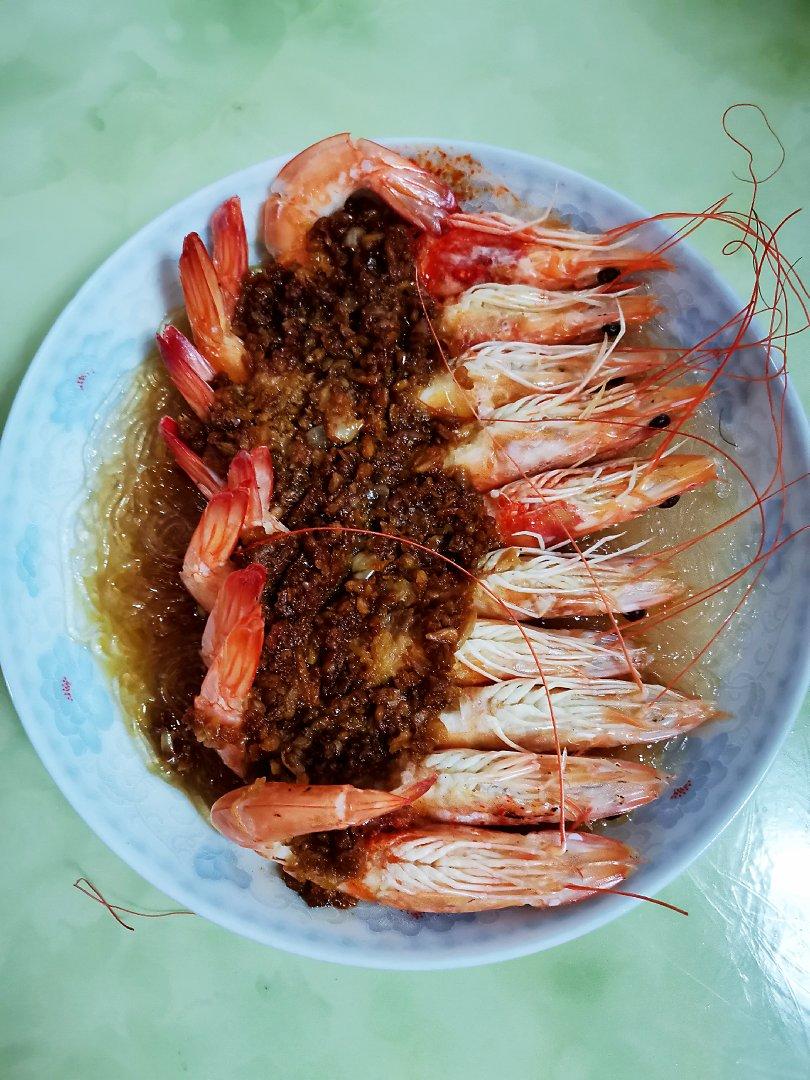 蒜蓉蒸虾