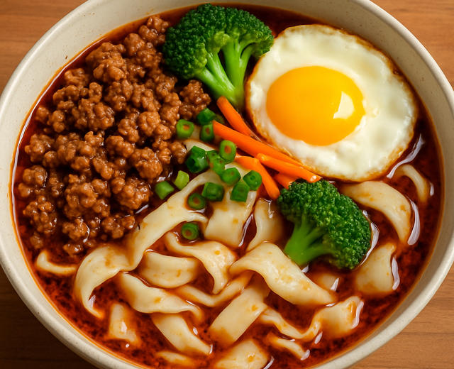 香辣肉沫刀削面的做法