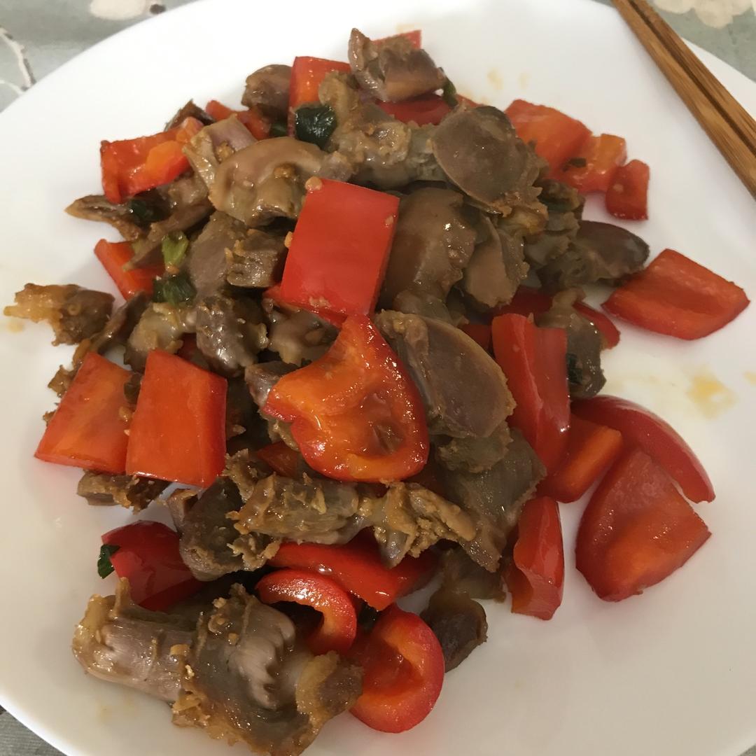 爆炒鸡胗