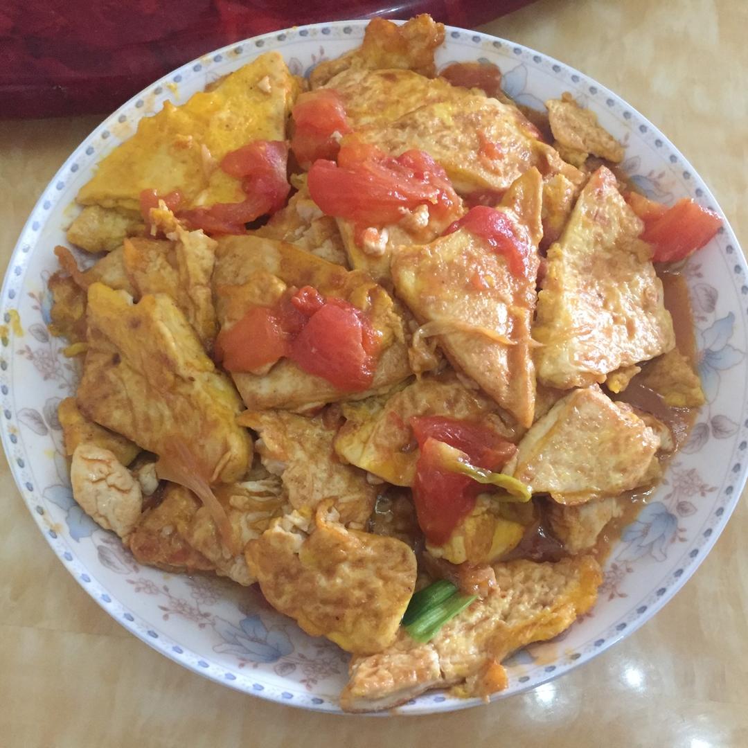 西红柿烧豆腐