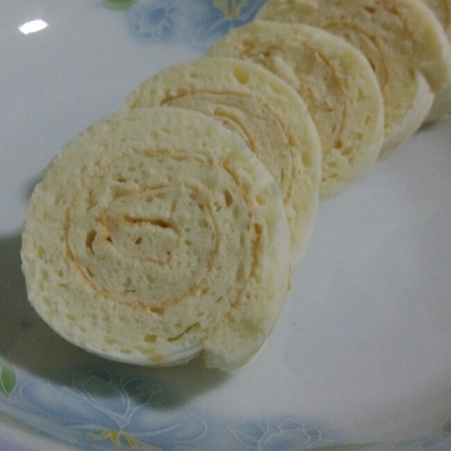 （无油低糖）奶香蛋白蛋糕卷