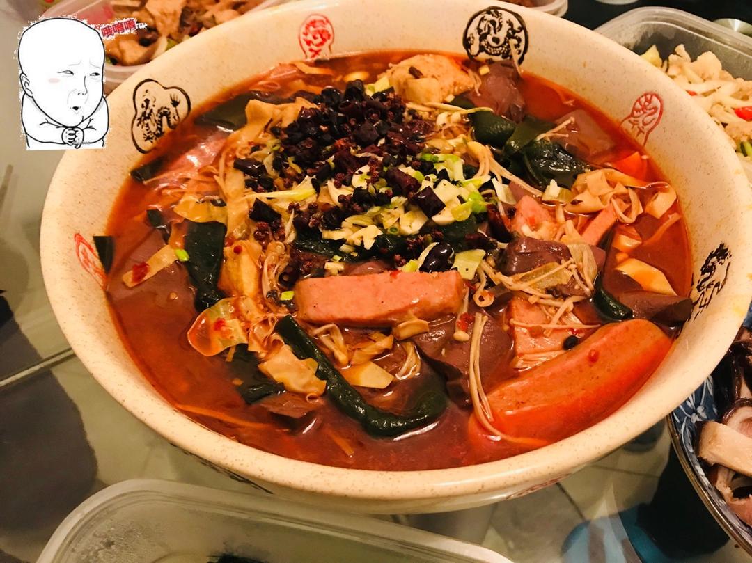 香辣毛血旺