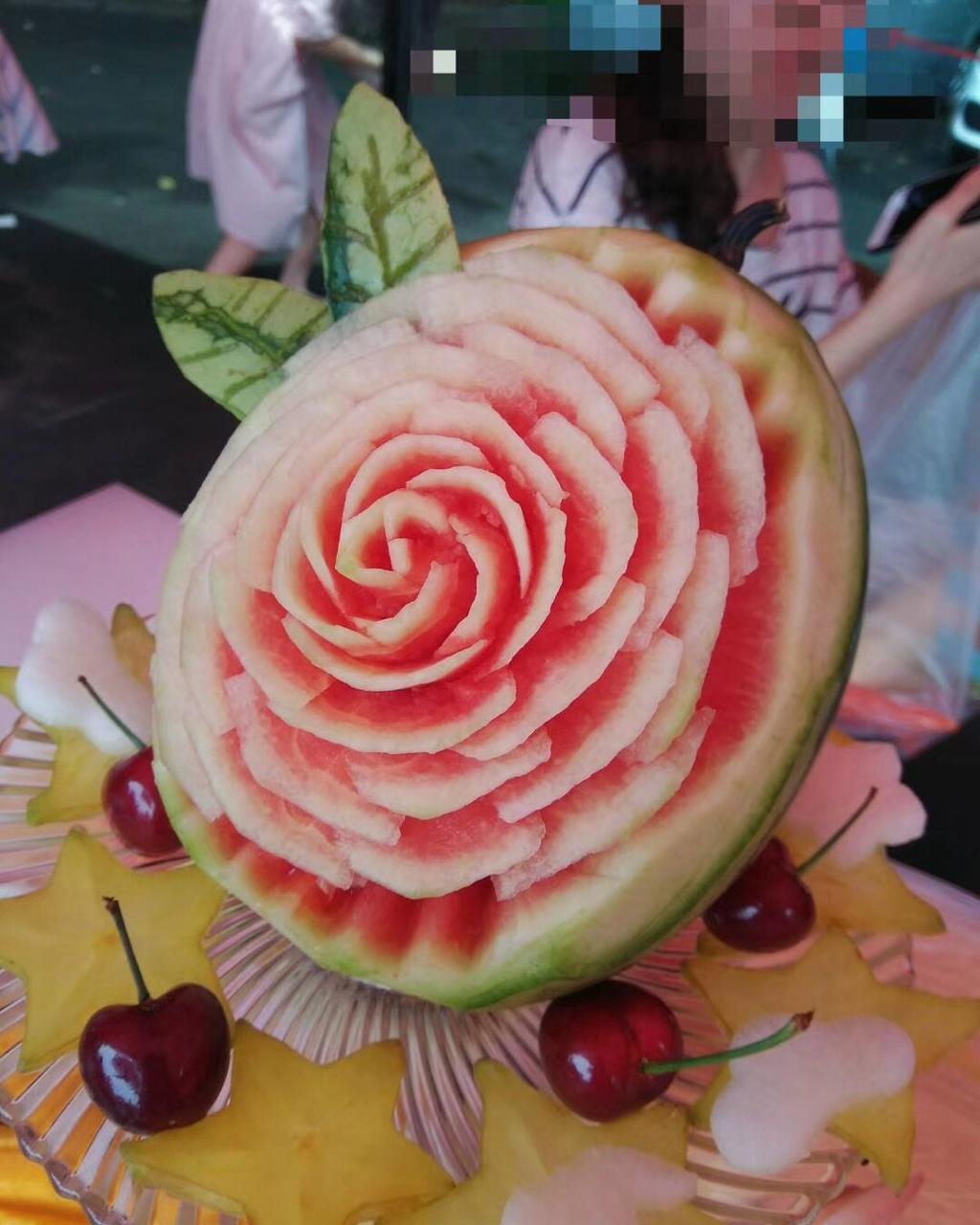 西瓜玫瑰花