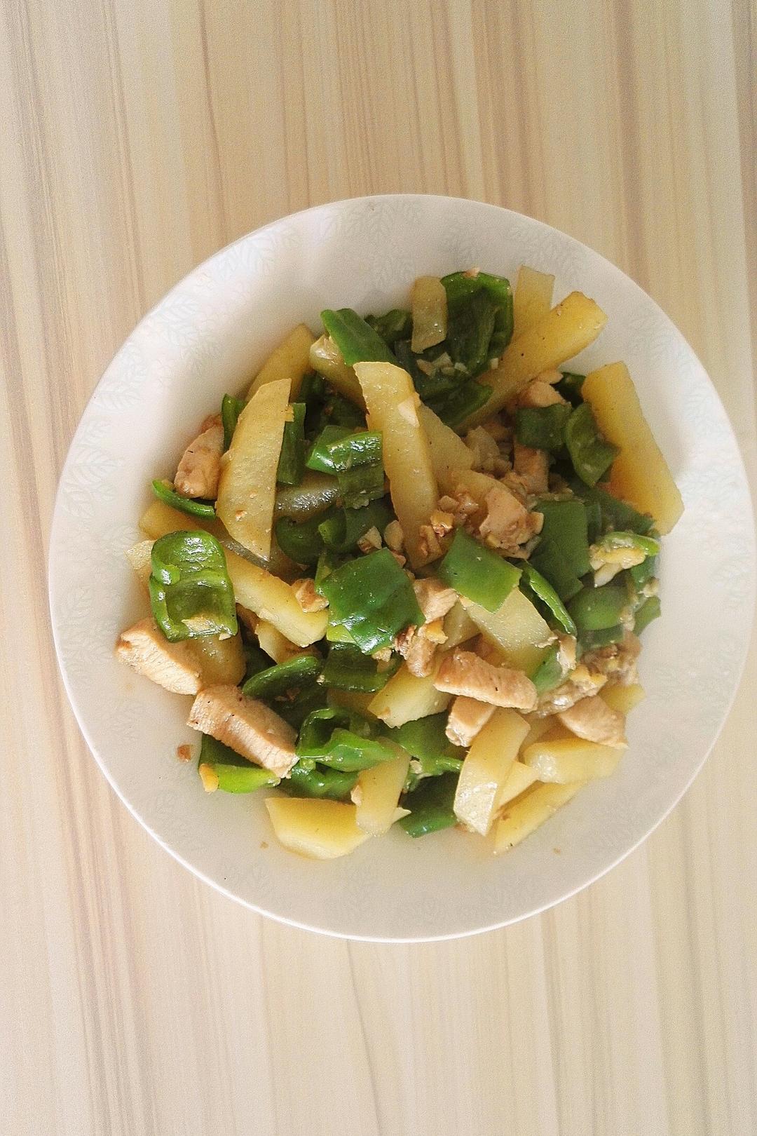 5分钟速食--青椒炒鸡脯